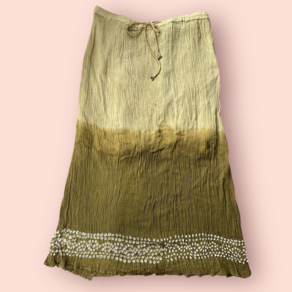 Y2K Women Maxi Skirt Whimsygoth Fairy Grunge Boho Cottage Low Rise Medium Large